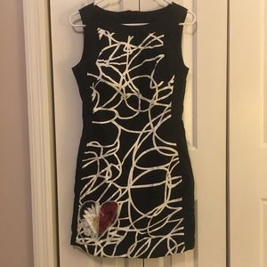 Desigual black and white shift dress